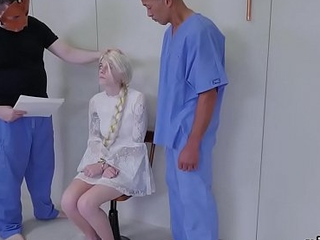 Nasty teenie is taken in anus asylum for pretentious treatment